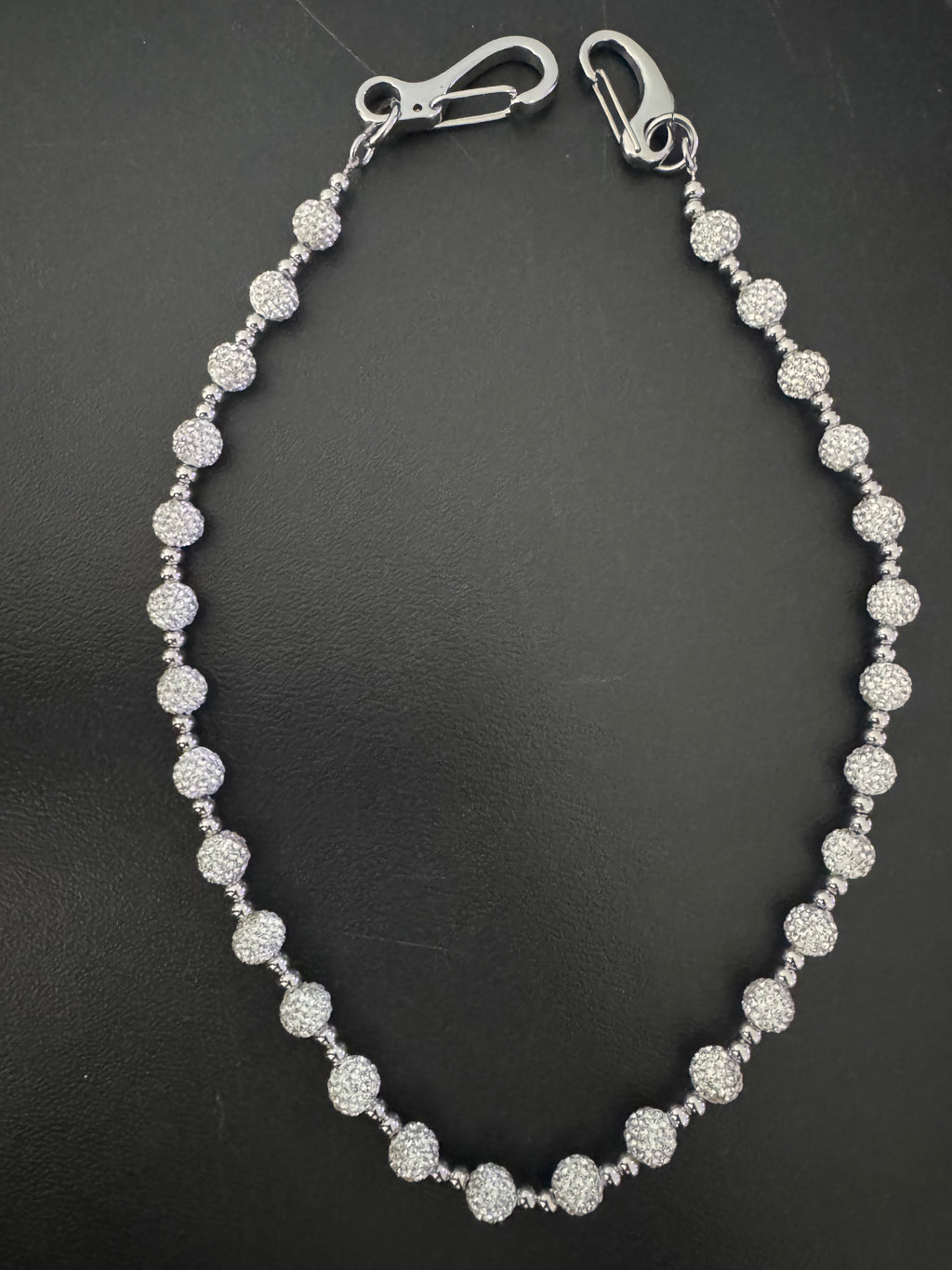 RMS White Stone Biker Chain