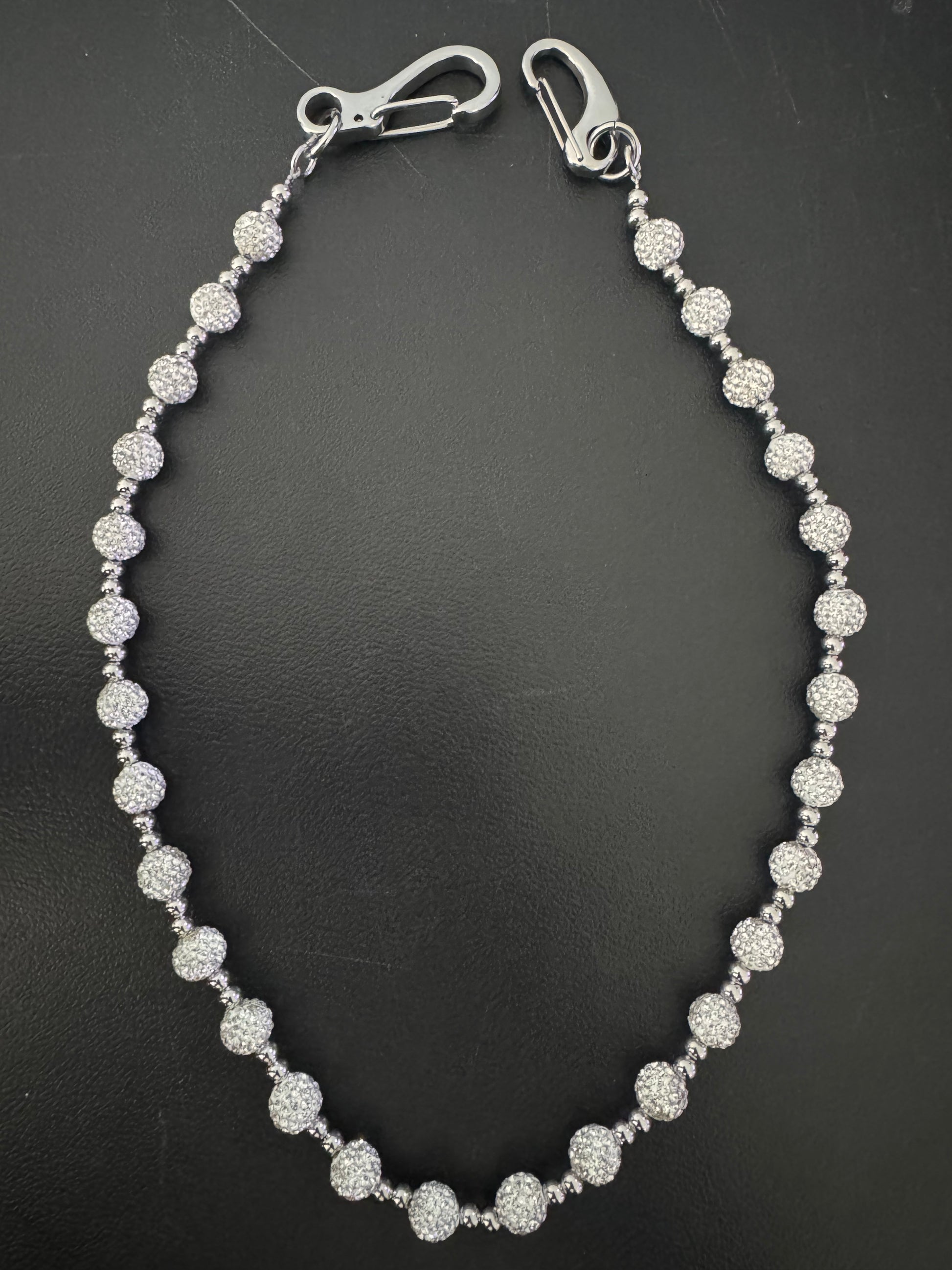 RMS White Stone Biker Chain