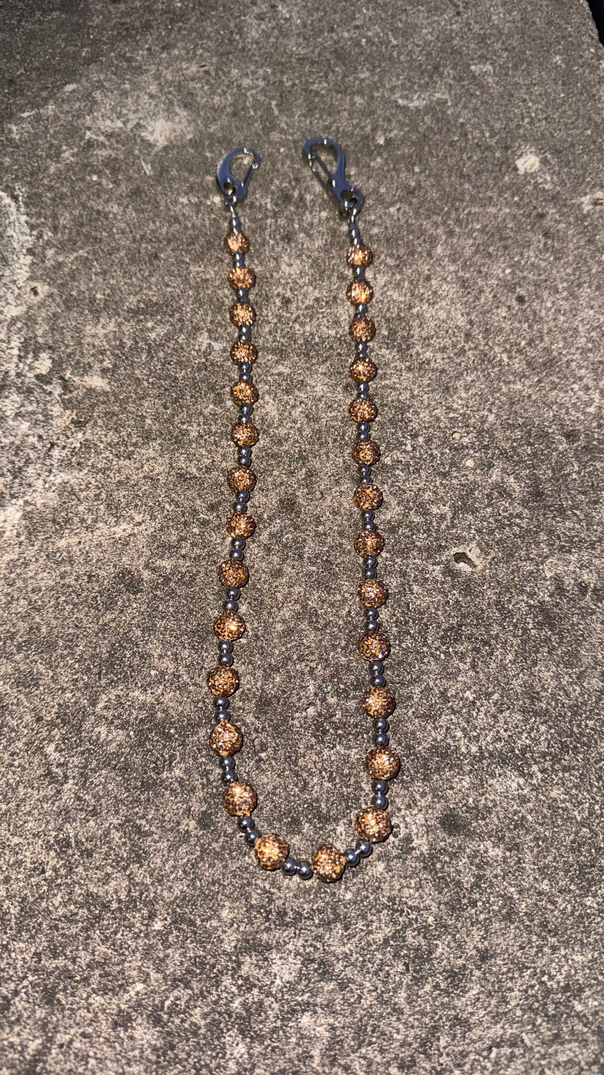 GOLD Stone Biker Chain